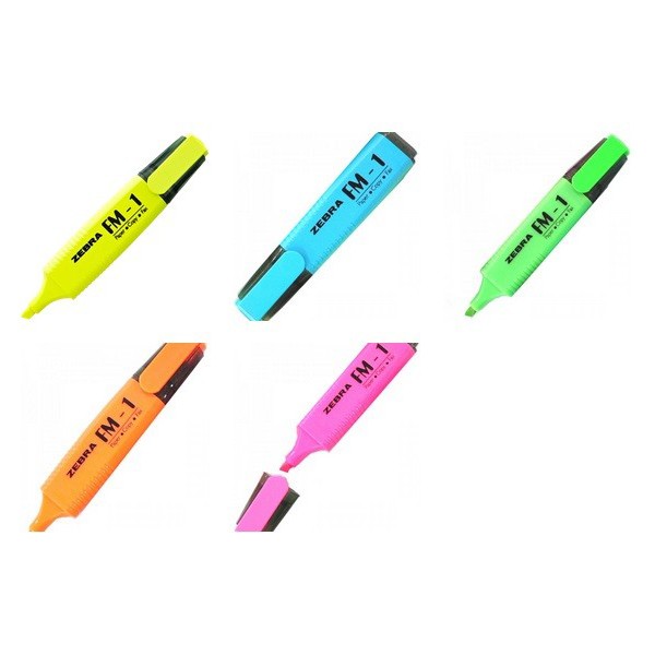 Buy Zebra Highlighter Pen Assorted (pkt/12pcs) Online AED24.5 from